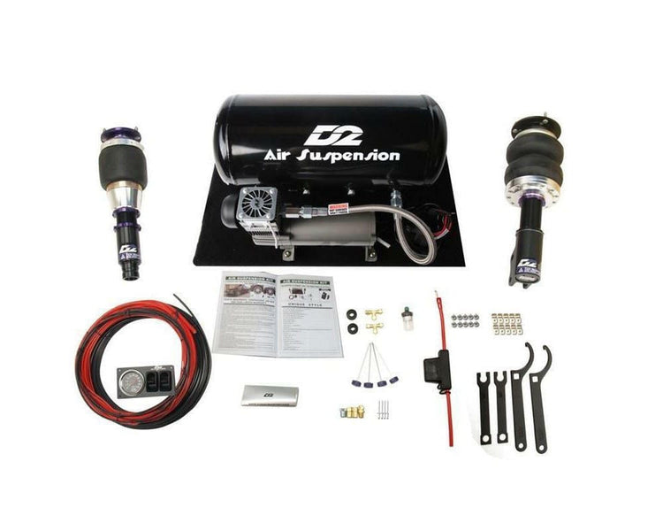 D2 Racing Air Struts with VERA Basic Management - 1977-1987 BMW 7 Series Weld On FLM (E23) AR-BM-50-ARB