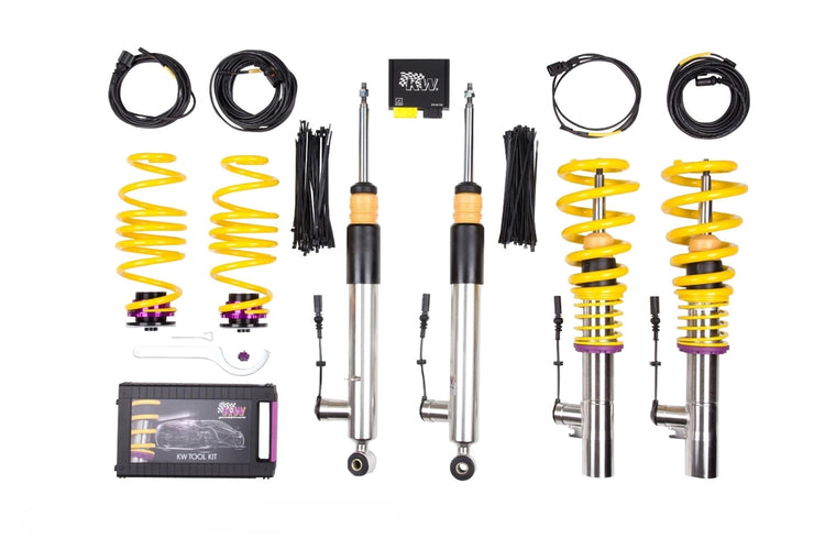 KW Coilover Adjustable Spring Lowering Kit - 2011-2012 Mercedes-Benz SLS AMG Coupe 39025005