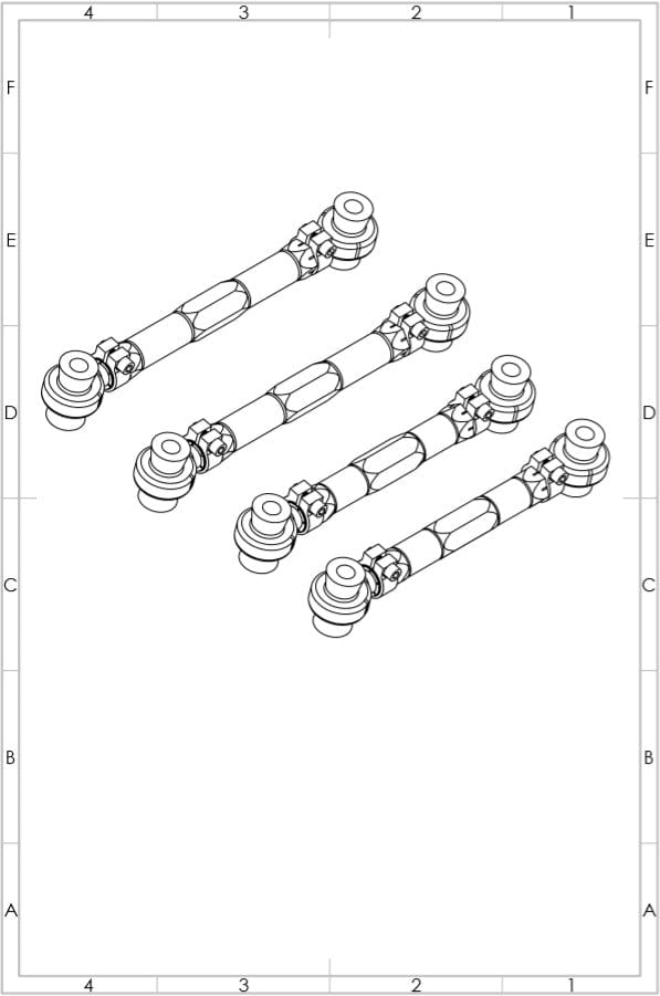 SPL Parts Adjustable Rear Upper Camber Arm Set - 2006 BMW 325xi (E90/E91) SPL RUA E9X