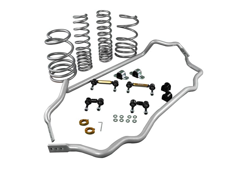 Whiteline Front And Rear Grip Series Kit - 2008-2015 Mitsubishi Lancer Evolution GSR, MR GS1-MIT002